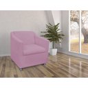 Ver imagem 3 de Poltrona Decorativa Biane Couro Rosa Pink Pés Cromado Mz Decor