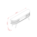 Ver imagem 4 de Rack para TV Curvo até 75 Polegadas Valencia