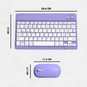 Ver imagem 6 de Teclado sem Fio Bluetooth Recarregável com Mouse - Roxo