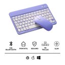 Ver imagem 7 de Teclado sem Fio Bluetooth Recarregável com Mouse - Roxo