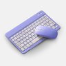 Teclado sem Fio Bluetooth Recarregável com Mouse - Roxo - 1