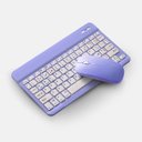 Ver imagem 1 de Teclado sem Fio Bluetooth Recarregável com Mouse - Roxo
