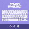 Teclado sem Fio Bluetooth Recarregável com Mouse - Roxo - 3