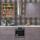 Ver imagem 3 de Pastilha Aluminio Adesiva Decoração Banheiro Cozinha Marrom