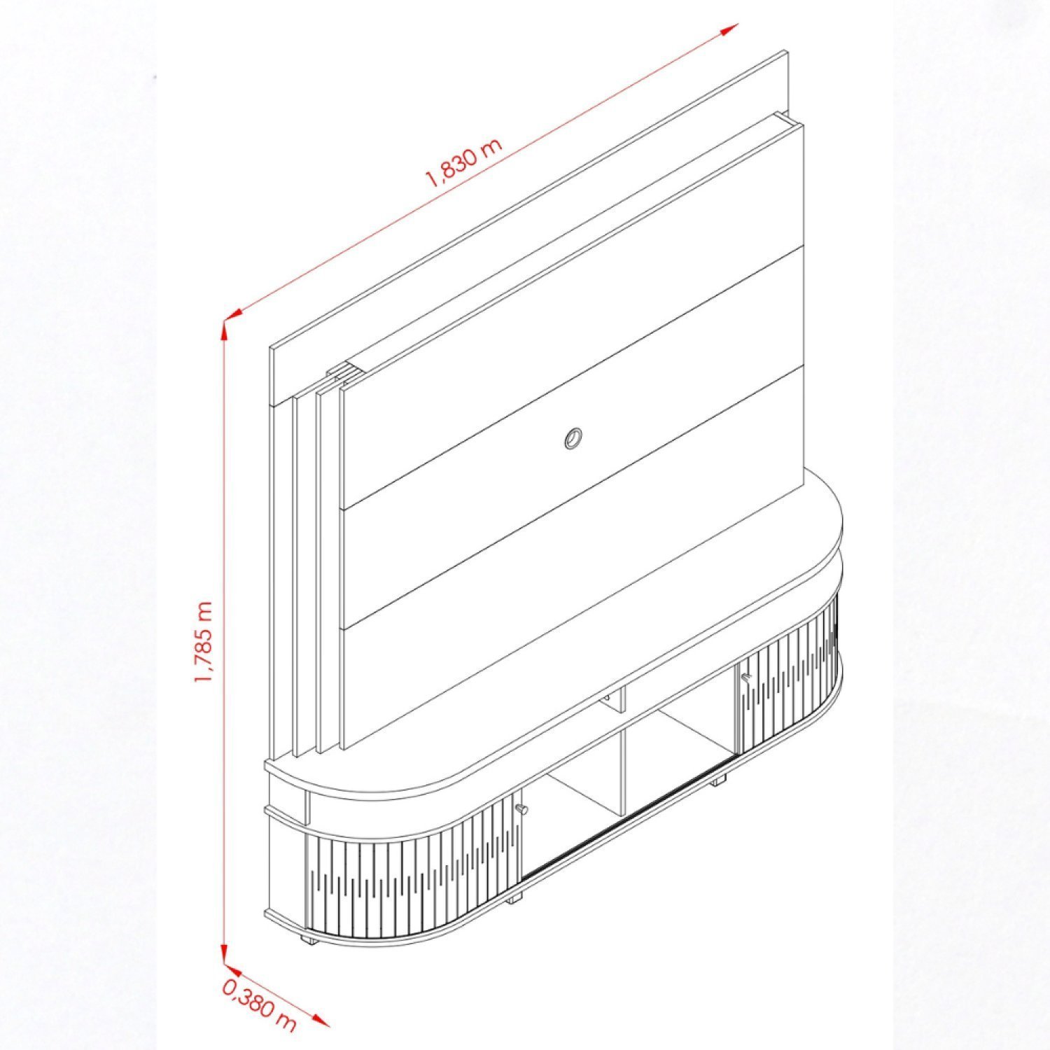 Estante Home para TV até 65 Polegadas Daytona - 3