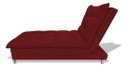 Ver imagem 4 de Sofa Cama Chaise Bicama Reclinavel Sala Lavinia Suede:Bordô/Suede