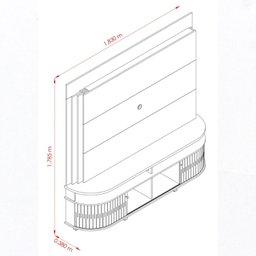 Estante para TV até 65 Polegadas 183cm Daytona - 3