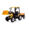 Trator com Pá Carregadeira e Carroceria Amarelo Elétrico Infantil a Bateria Para Crianças Motorizado - 1