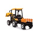 Ver mais imagens de Trator com Pá Carregadeira e Carroceria Amarelo Elétrico Infantil a Bateria para Crianças Motorizado