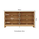 Ver mais imagens de Cômoda Infantil 136cm c/6 Gavetas Madeirado-Branco