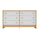 Ver imagem 7 de Cômoda Infantil 136cm c/6 Gavetas Madeirado-Branco