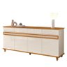Buffet Sala Jantar 184cm 4 Portas Açores Edn Off White/cedro - 1