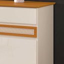 Ver imagem 4 de Buffet Sala Jantar 184cm 4 Portas 4 Gavetas Pés Madeira Off White/Cedro Açores