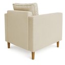 Ver imagem 6 de Kit 02 Poltronas Decorativa Milena Linho Dourado Pés de Madeira - Pallazio