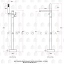 Ver imagem 4 de Kit Banheira de Imersao Azurita e Misturador de Piso Monocomando Dourado Rose Pingoo.casa