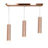 Pendente Triplo Tubo Cilindro New Cobre 30Cm + Led 3k - 2