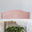 Ver imagem 1 de Cabeceira King Estofada para Cama Box Curva Luxo com Tachas 193x60cm