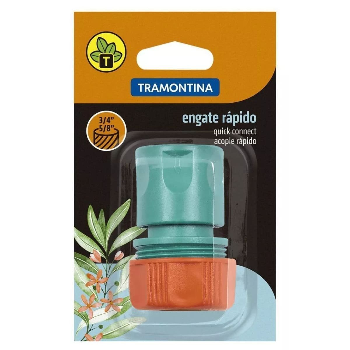 Engate Rápido Para Mangueira De 3/4" e 5/8" Polegada | Tramontina | Kit 06 Un - 7