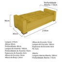 Ver imagem 3 de Sofá Cama 3 Lugares Suede Ipanema