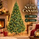 Ver imagem 2 de Árvore de Natal Canadá 180cm Verde 720 Pontas com Base Metálica