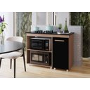 Ver imagem 4 de Balcão Sara para Cooktop 4 Bocas 115cm - Savana/preto Móblis