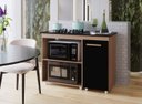 Ver imagem 4 de Balcão Sara para Cooktop 4 Bocas 115cm - Savana/preto Móblis