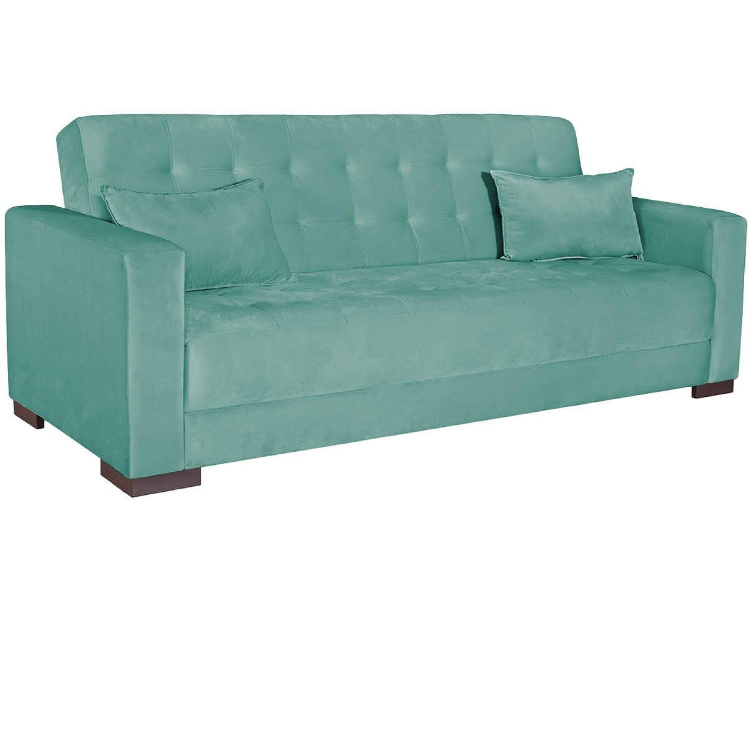 Sofá Cama 3 Lugares Suede Ipanema - 2