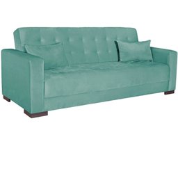 Sofá Cama 3 Lugares Suede Ipanema - 2