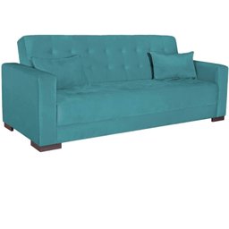 Sofá Cama 3 Lugares Suede Ipanema - 2