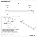 Ver imagem 6 de Acessório Lavatório Industrial Rustico Toalheiro Ouro Velho