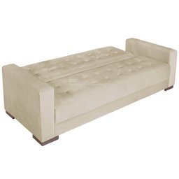 Sofá Cama 3 Lugares Suede Ipanema - 5