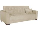 Ver imagem 2 de Sofá Cama 3 Lugares Suede Ipanema