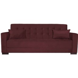Sofá Cama 3 Lugares Suede Ipanema - 4