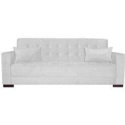 Sofá Cama 3 Lugares Suede Ipanema - 4