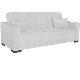 Sofá Cama 3 Lugares Suede Ipanema - 2