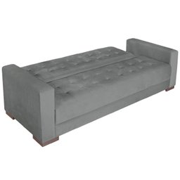 Sofá Cama 3 Lugares Suede Ipanema - 5