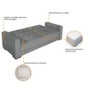 Ver imagem 7 de Sofá Cama 3 Lugares Suede Ipanema