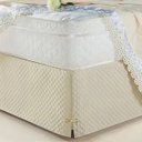 Ver imagem 7 de Saia Box Casal Padrão Matelassado Serve para Cama Baú:Creme