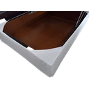Ver imagem 5 de Saia Box Casal Padrão Matelassado Serve para Cama Baú:creme