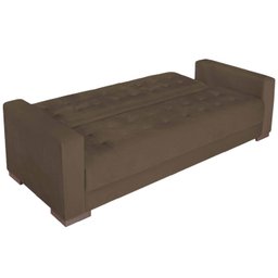 Sofá Cama 3 Lugares Suede Ipanema - 5