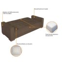 Ver imagem 7 de Sofá Cama 3 Lugares Suede Ipanema