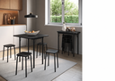 Ver imagem 3 de Mesa Dobravel com Mocho Preta 4 Banquetas