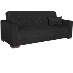Sofá Cama 3 Lugares Suede Ipanema - 2