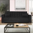 Ver imagem 1 de Sofá Cama 3 Lugares Suede Ipanema