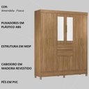 Ver imagem 4 de Guarda Roupa Casal 8 Portas com Espelho 82060el Amendola Touch Demobile