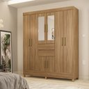 Ver mais imagens de Guarda Roupa Casal 8 Portas com Espelho 82060el Amendola Touch Demobile