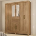 Ver imagem 2 de Guarda Roupa Casal 8 Portas com Espelho 82060el Amendola Touch Demobile