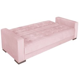 Sofá Cama 3 Lugares Suede Ipanema - 5