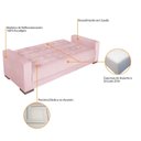 Ver imagem 7 de Sofá Cama 3 Lugares Suede Ipanema