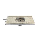 Ver imagem 3 de Pia Cozinha Granito Arabesco 150cm Cuba Inox N2 Rasa Simples: Arabesco